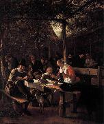 Jan Steen Tavern Garden oil painting